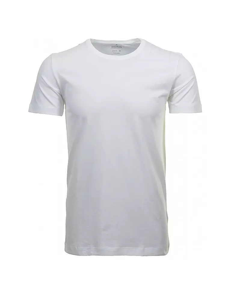 RAGMAN T-Shirt 2er Pkg weiss