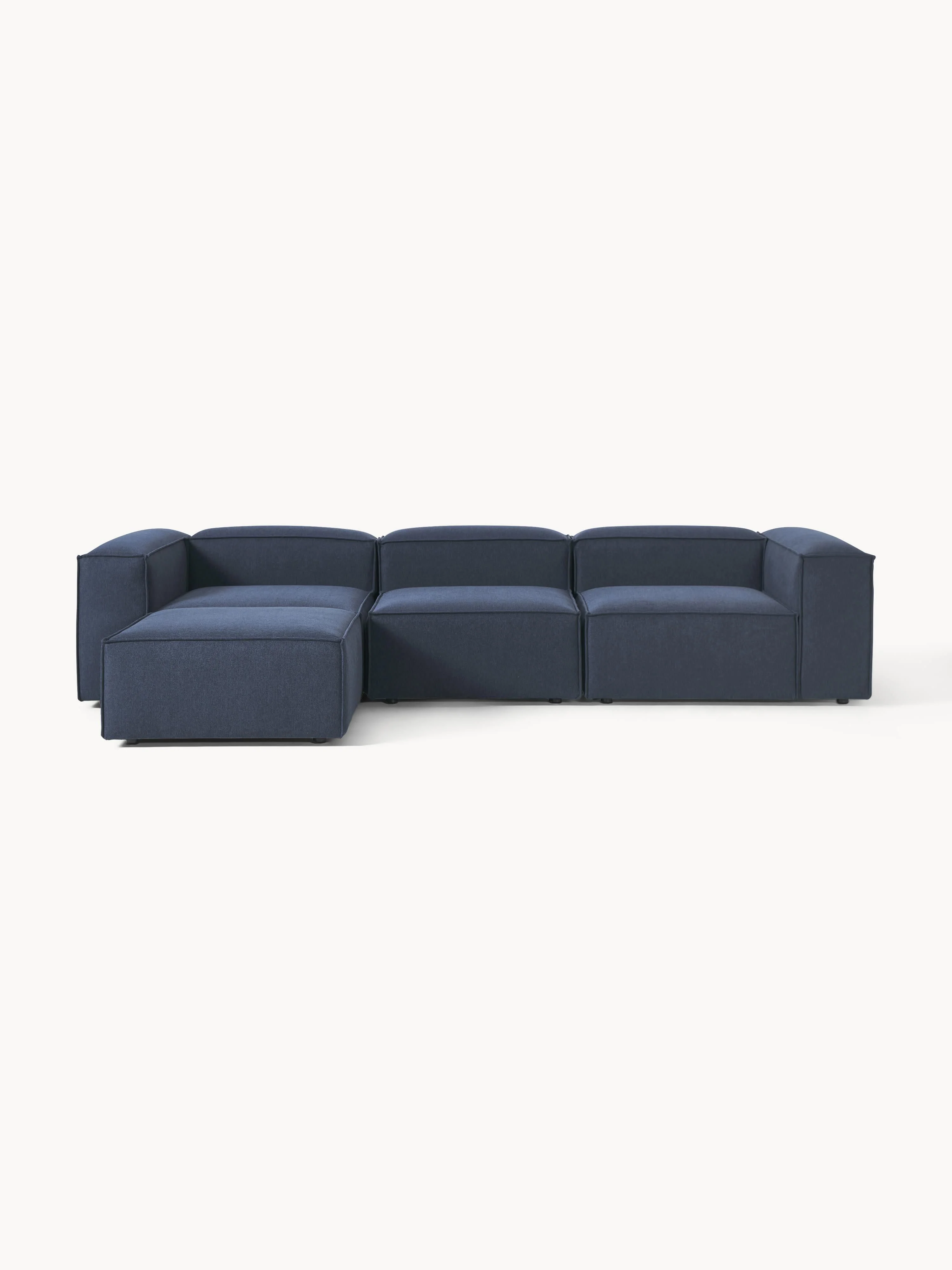 Modulaire bank Lennon (4-zits) met poef (links/rechts)