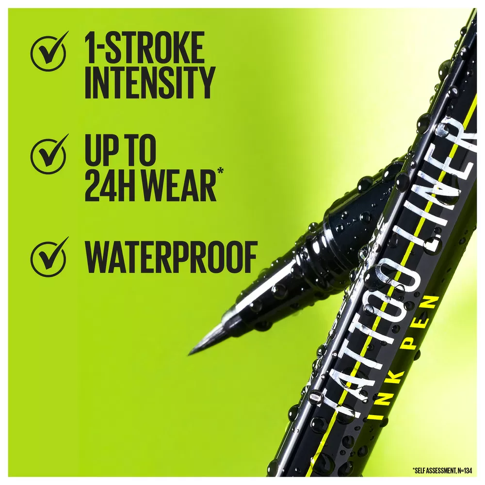 Maybelline New York Tattoo Liner Ink Pen Matte Black 881 - 1 ml.