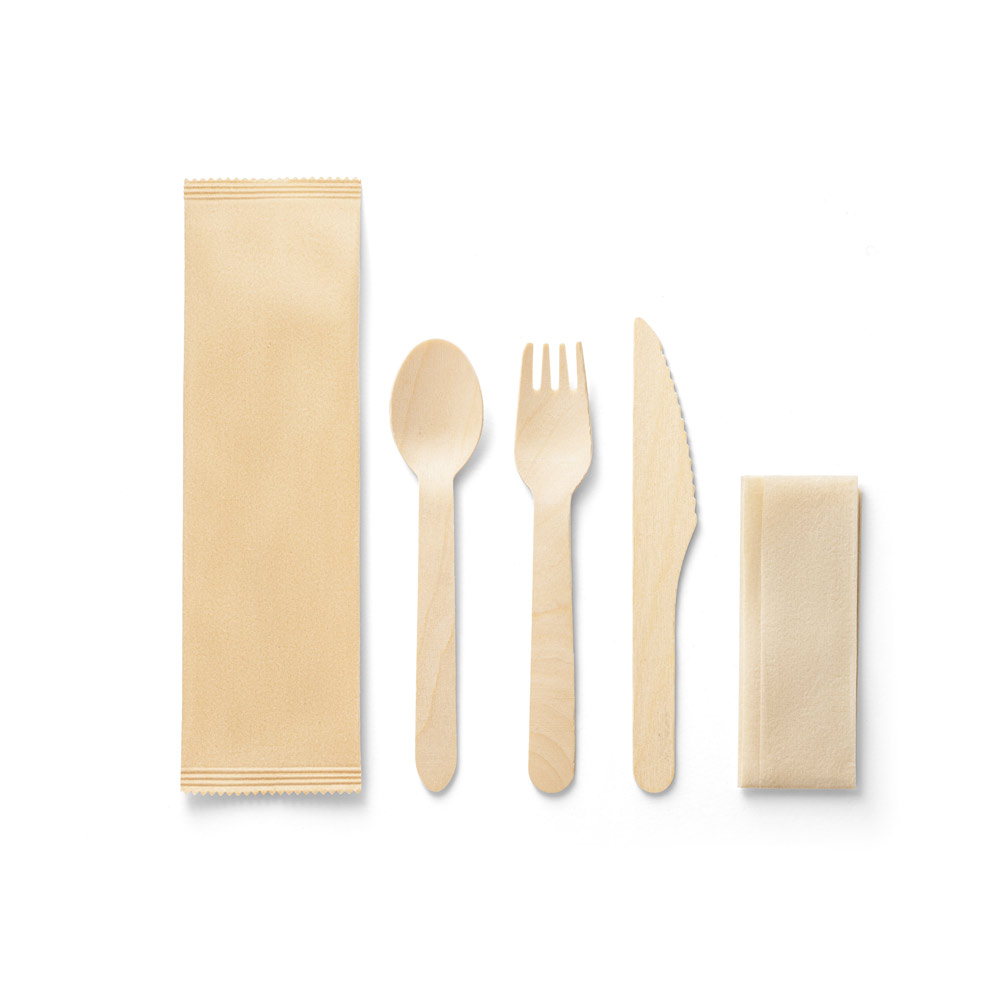 hi!dea 94077 - Ensemble de couverts en bois