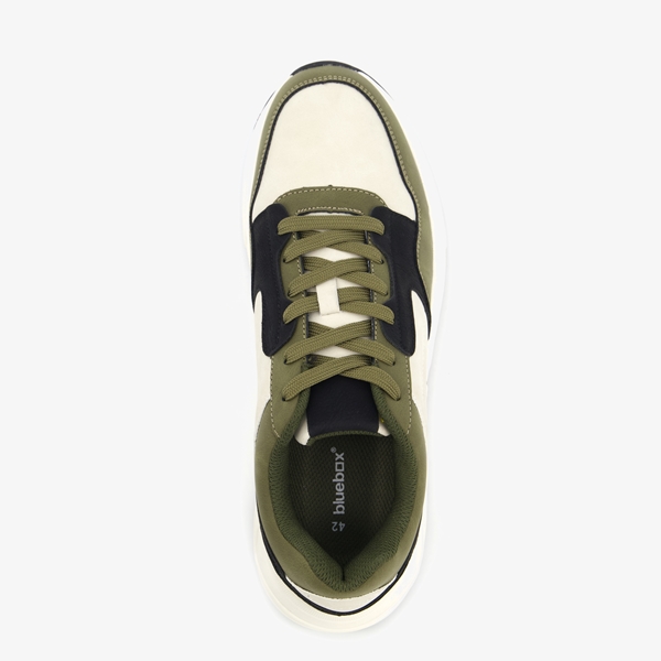 Blue Box heren dad sneakers groen wit