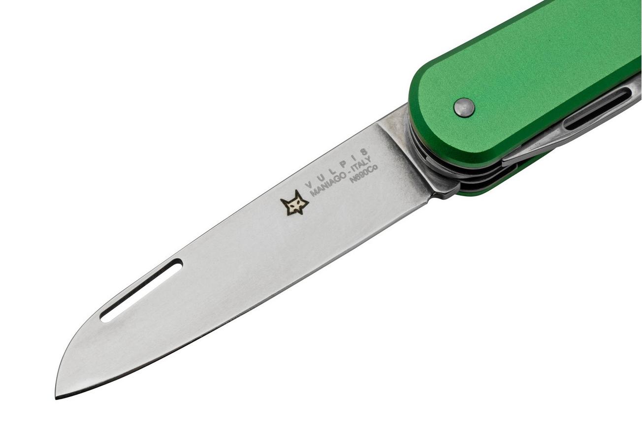 FOX Vulpis 4-Tools FX-VP130-S4OD, N690Co, Aluminium OD Green, Zwitsers zakmes