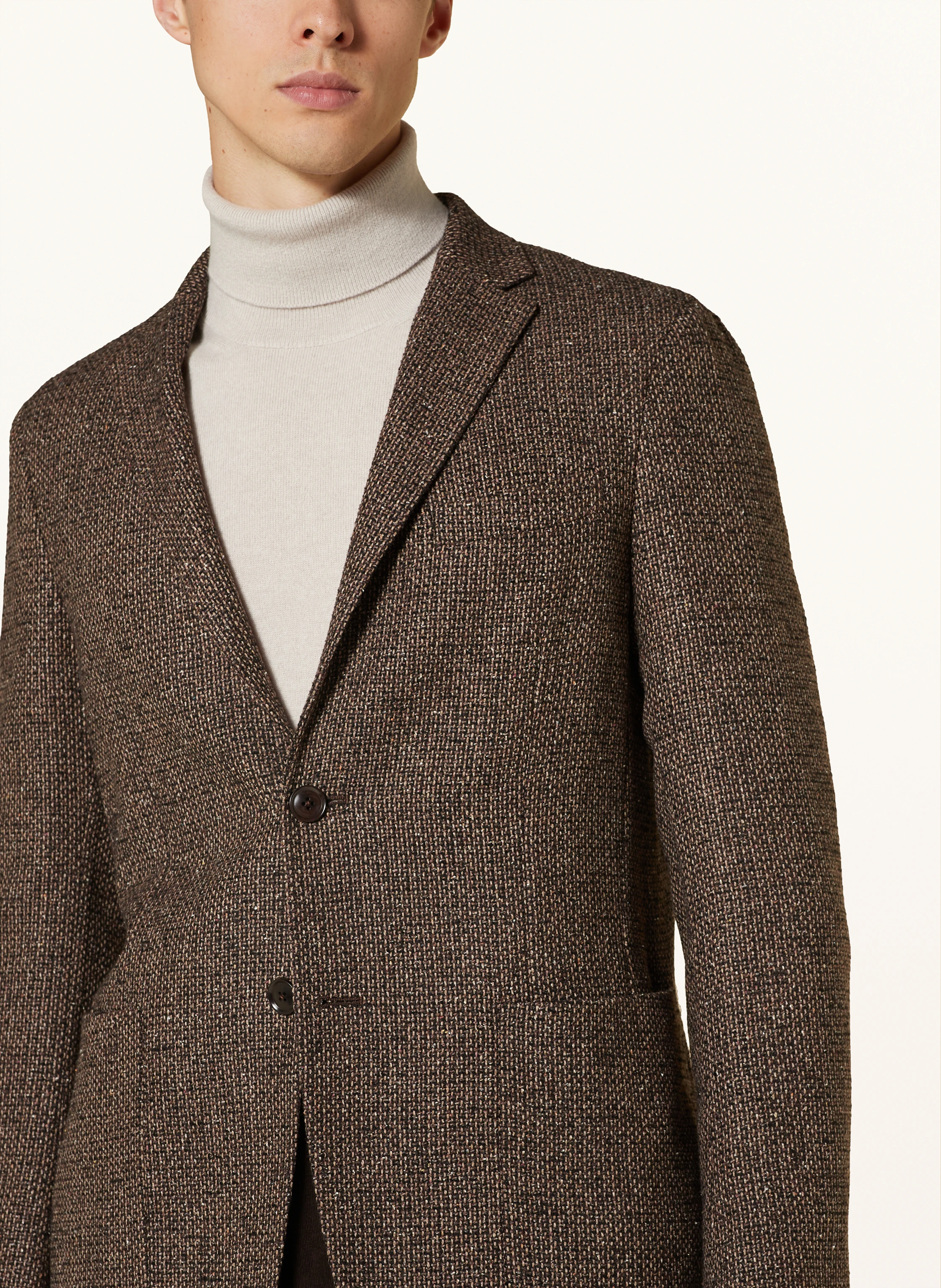 ZEGNA Tweed-Sakko Regular Fit mit Seide