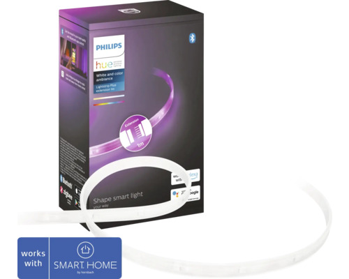 Philips Hue LED Strip Lightstrip Plus Extension RGBW 11,5W 950 lm L 1 m - Compatibel met alle SMART HOME van Hornbach