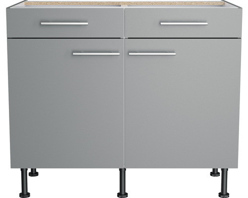 Optifit onderkast met lade en draaideur Mats825 BxDxH 100x58,4x87 cm basaltgrijs mat gedemonteerd