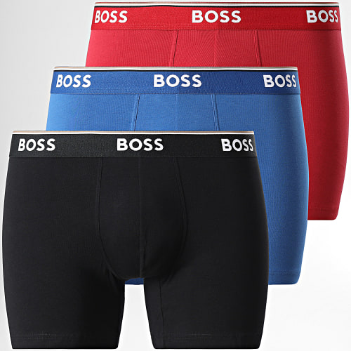 Lot De 3 Boxers 50475282 Bleu Rouge Noir
