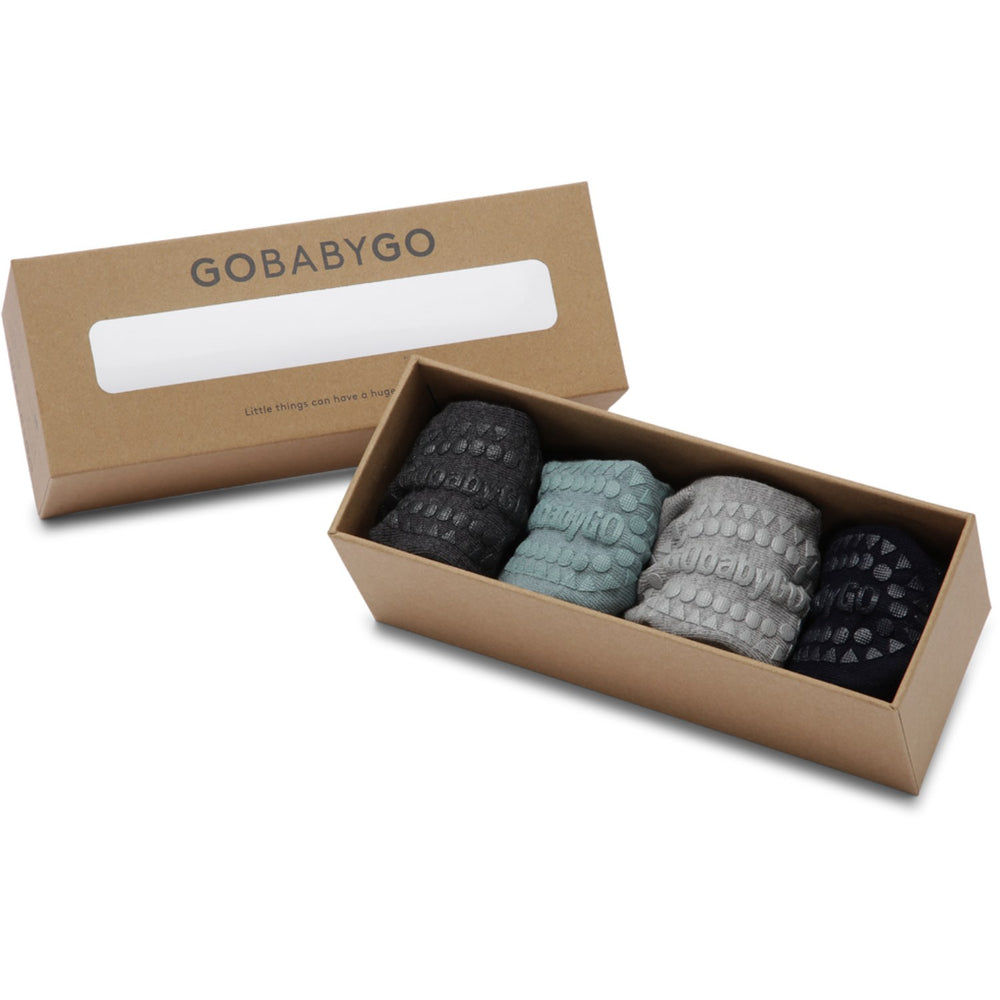 Køb Gobabygo Grey/Blue/Blue/Grey Combo Box Bambus