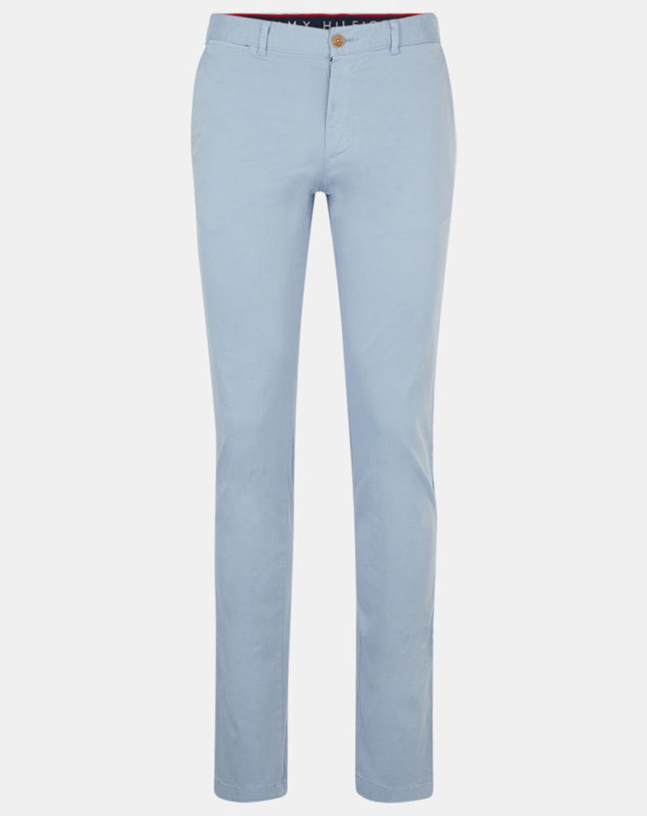 Tommy Hilfiger Pantalon chino ajusté Bleecker Flex Satin bleu ciel