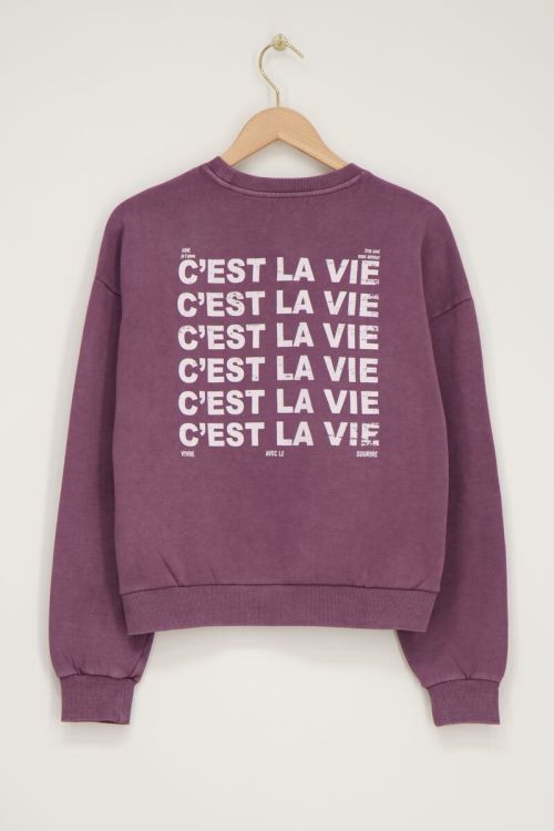 Paarse sweater 