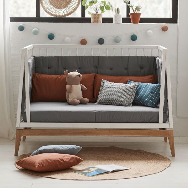 Leander Ombouwset Luna Babybed - Grijs - 120 cm