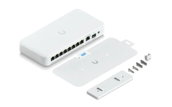 Ubiquiti UniFi Flex 2.5G PoE - Switch - Administreret - 8 x 2.5GBase-T   1 x 10Gb Ethernet   1 x 10Gb Ethernet SFP  - desktop, væg-monterbar, DIN monterbar på skinne - PoE   AC-Adapter Sold Separately