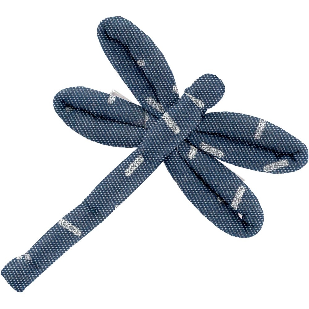 Barrette Libellule Paille Argent Jean