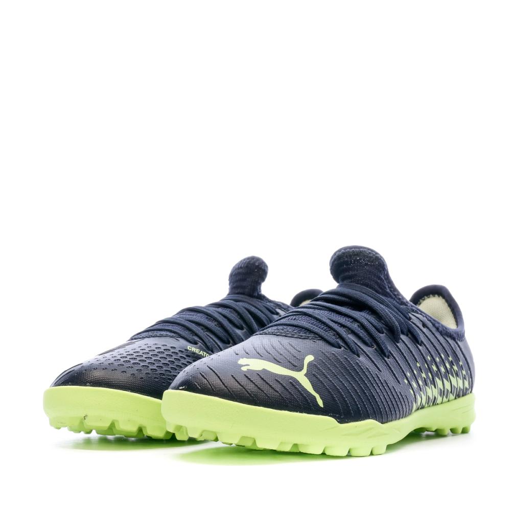 Puma Chaussures de foot Marine/Vert Junior Puma Future Z 4.4 Parisian