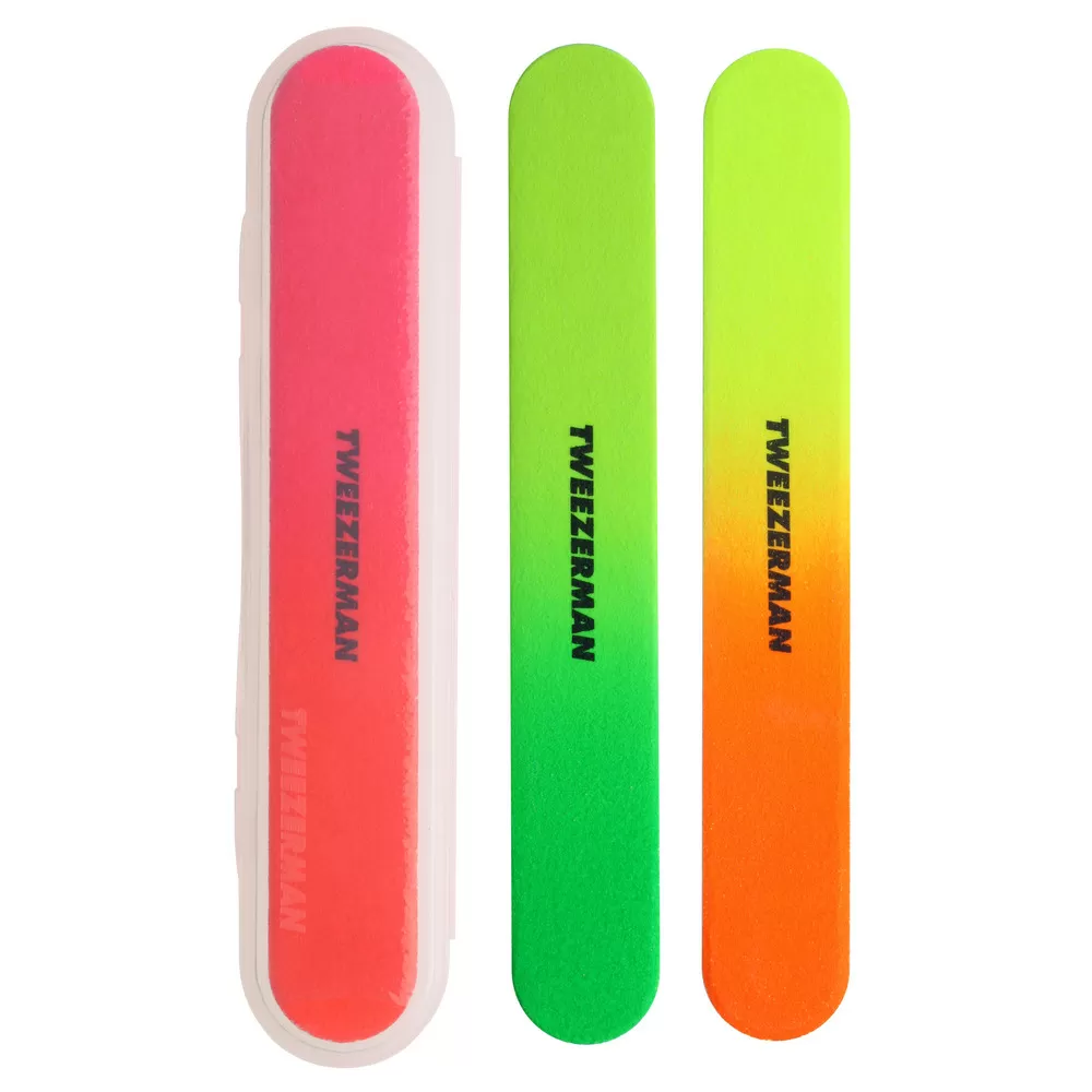 Tweezerman Neon Hot Filemates - 3 stk.