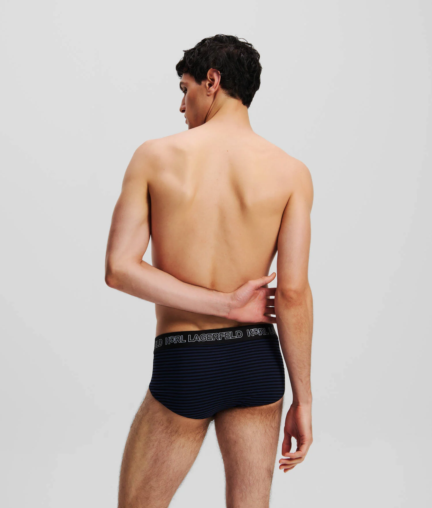 CULOTTES IKON - 3-PACK - Ikon Imprimé à rayures sur toute la surface Noir Iris
