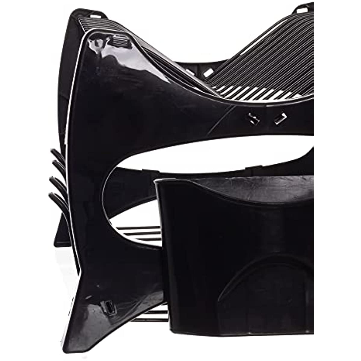 Escorredor de Lou&ccedil;a Floren&ccedil;a, Cor Preto, Linha Black, Metaltru