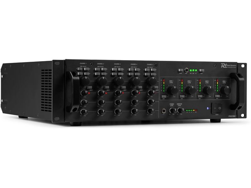 Power Dynamics Verstärker Pro PAM2004 100-V-Matrixverstärker mit 4 unabhängigen Ausgangszonen