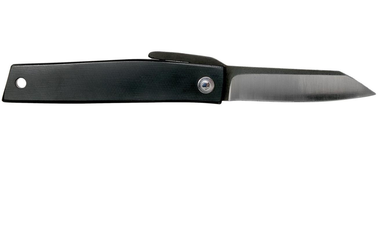 Ohta FK7 Higonokami-zakmes, Black Canvas Micarta