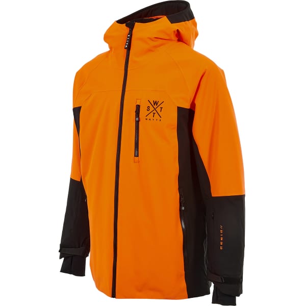 Veste de ski WATTS REGULAR BLACK/FLUO ORANGE