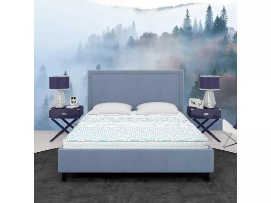 THELIO - Matelas 140x190 cm Mousse haute résilience Soutien ferme Ep.24cm
