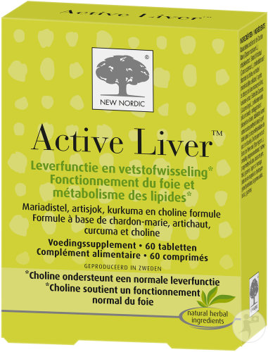 New Nordic Active Liver Fonction Hépatique Et Métabolisme Des Lipides 60 Comprimés