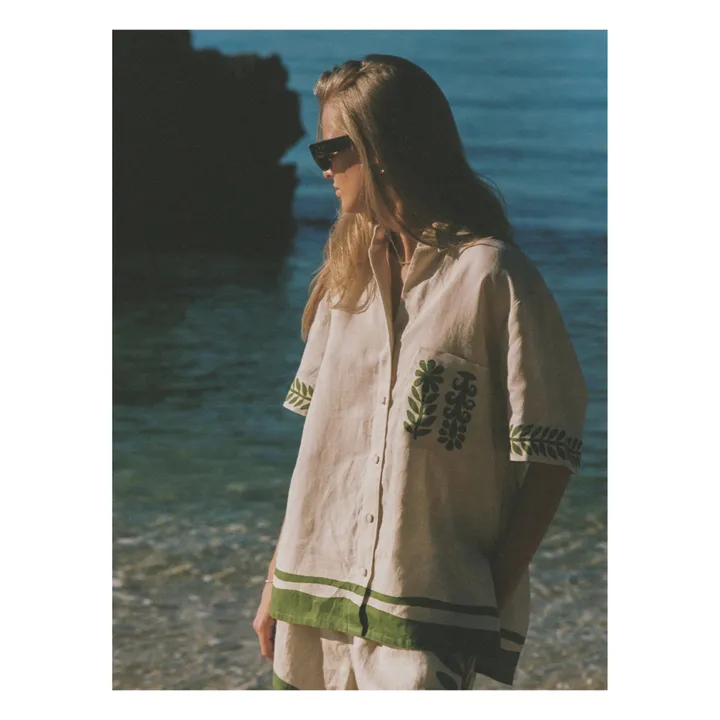 Soleil Soleil Chemise Darcy Vestige Lin | Blanc