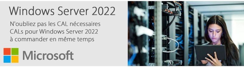 Microsoft Windows Server 2025 Standaard 16 Core, OEM, Frans voor Server