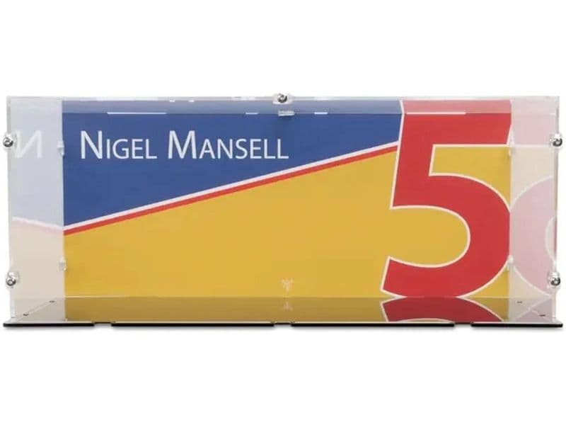 iDisplayit Acryl-Display Williams Racing FW14B mit Nigel Ma Elegantes Acryl-Display für die LEGO Sammlung