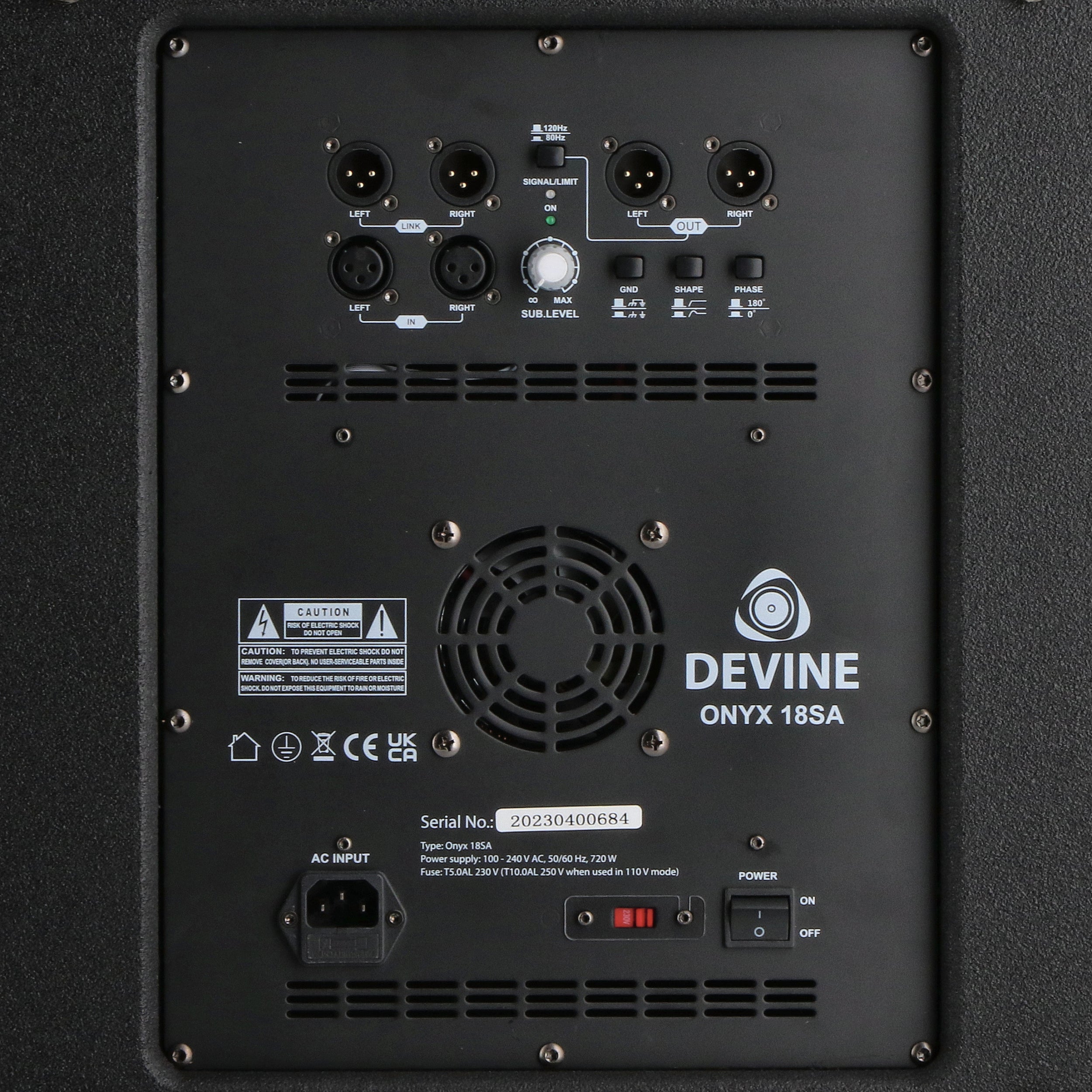 Devine Onyx 15A (2x) + 18SA (4x) set
