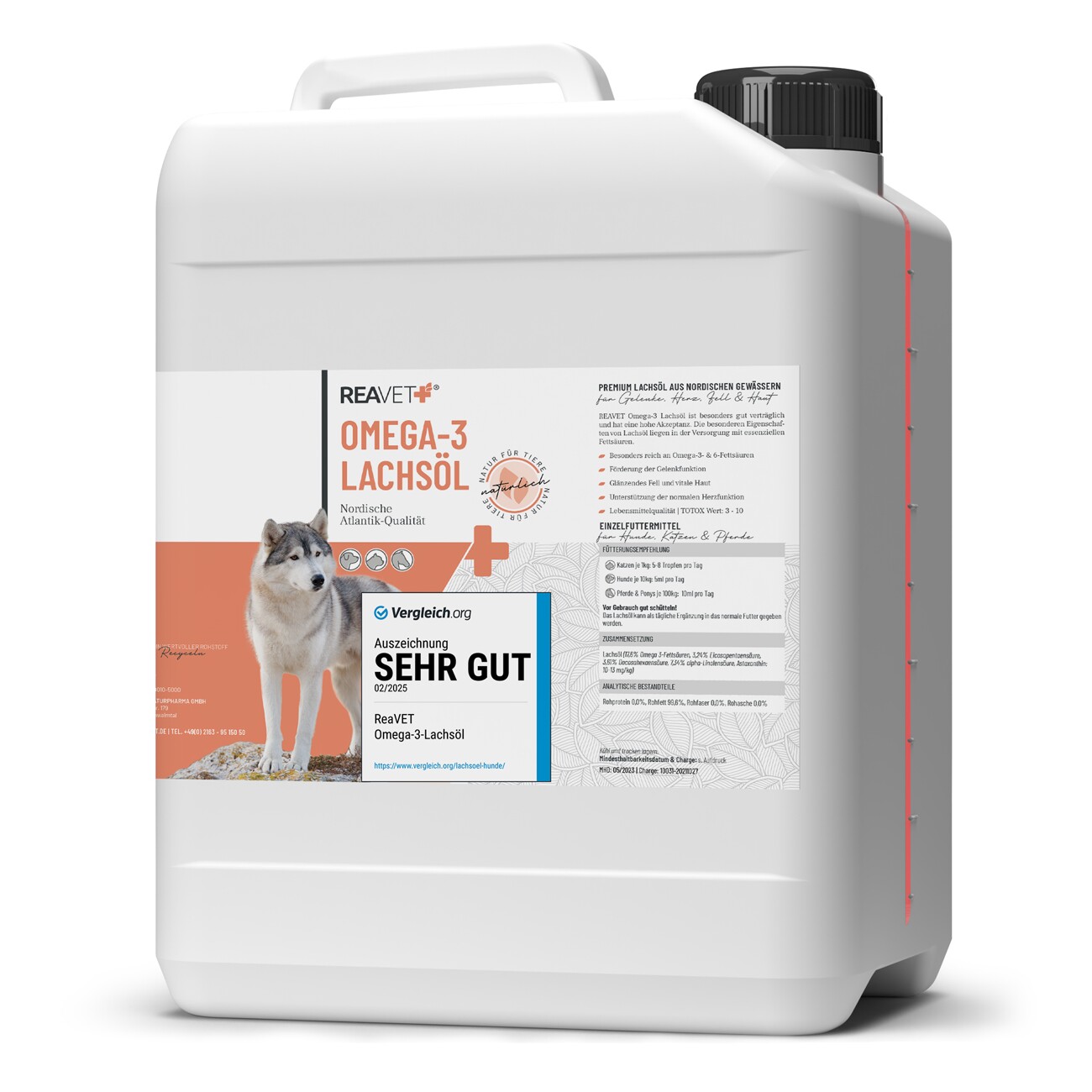 REAVET Omega-3 Lachsöl 5L