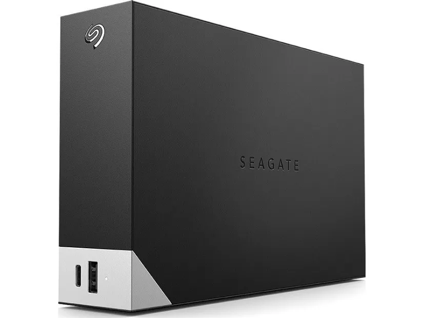 Seagate One Touch with hub STLC8000400 - Harddisk - 8 TB - ekstern (stationær) - USB 3.0 - sort - med Seagate Rescue Data Recovery