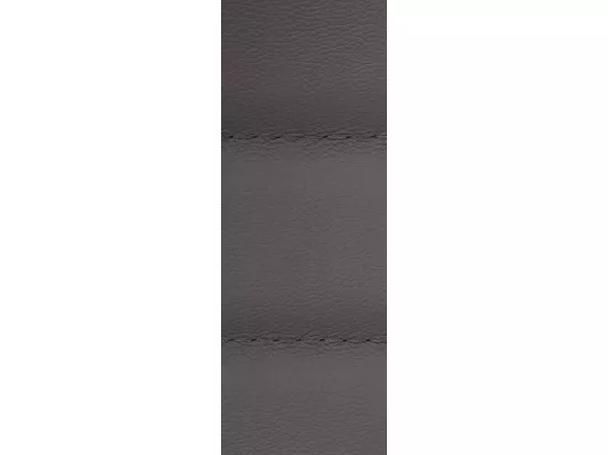 Chaise de bureau - Véritable cuir & Blanc - Gris - Mollis
