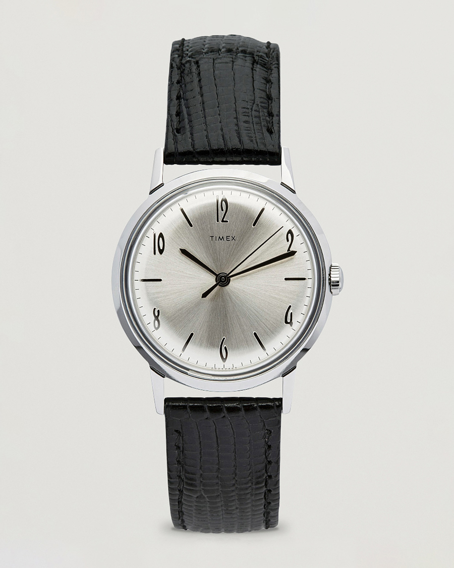 Timex Marlin 1960s Silver Sunray