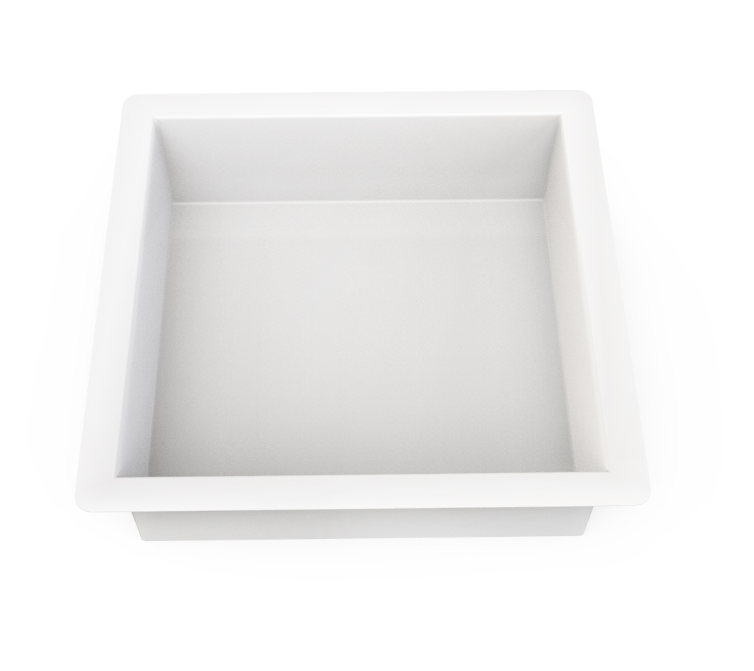 Mueller inbouwnis 30x30x10cm mat wit