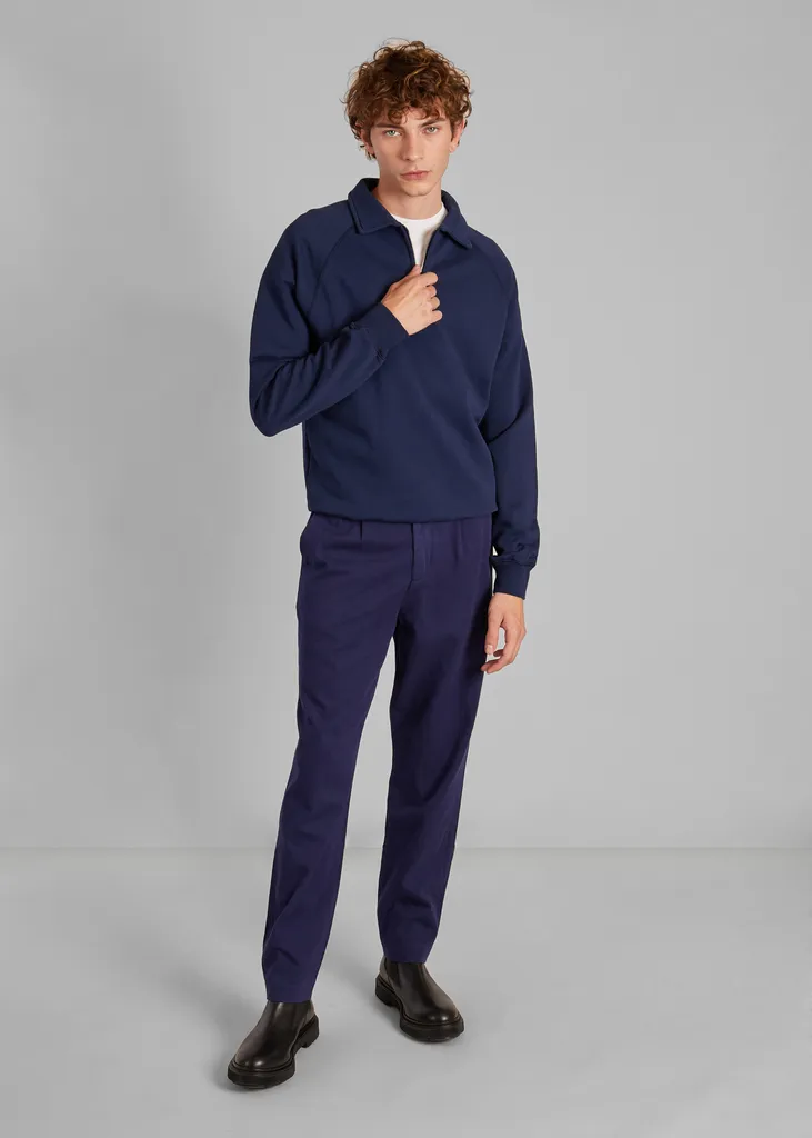 Polo zippé en coton bio L'Exception Paris