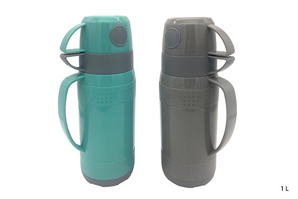BOUTEILLE ISOTHERME 1 L AVEC 2 GOBELETS