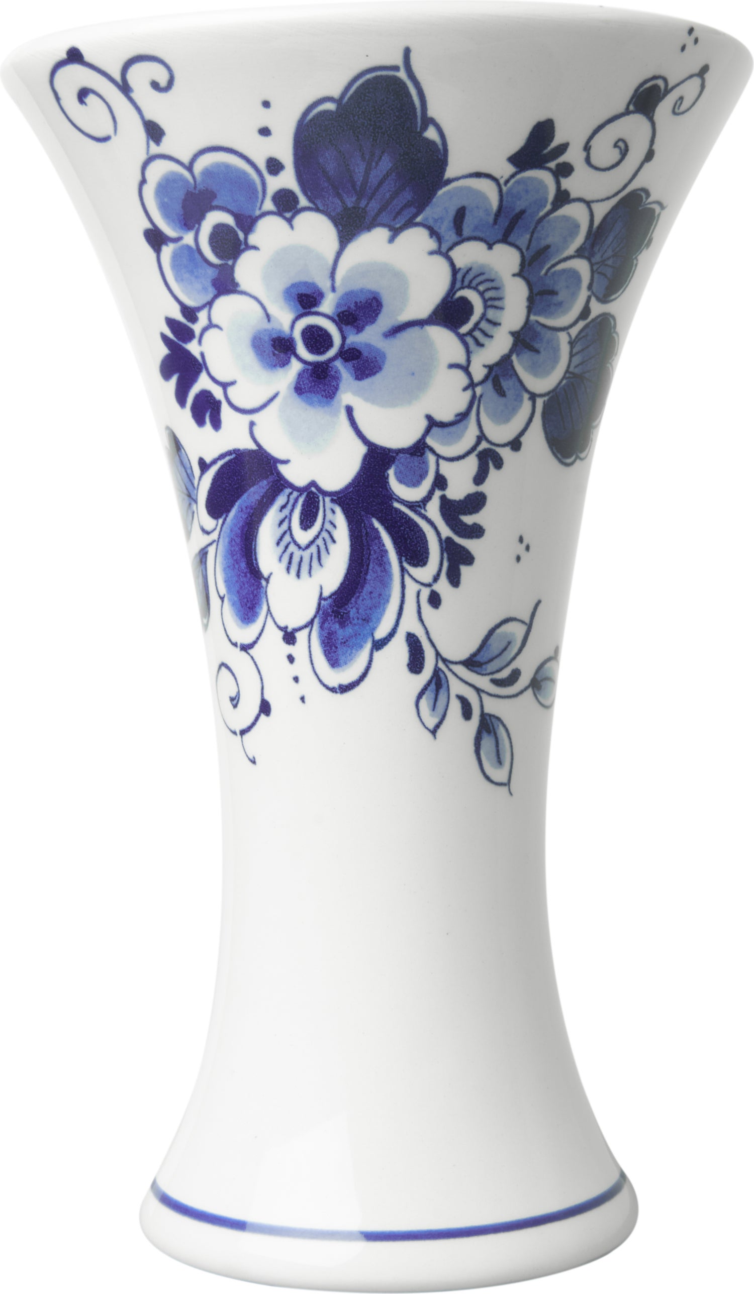 Heinen Delfts Blauw vaas Bloem blauw D 11 H 17,5 cm