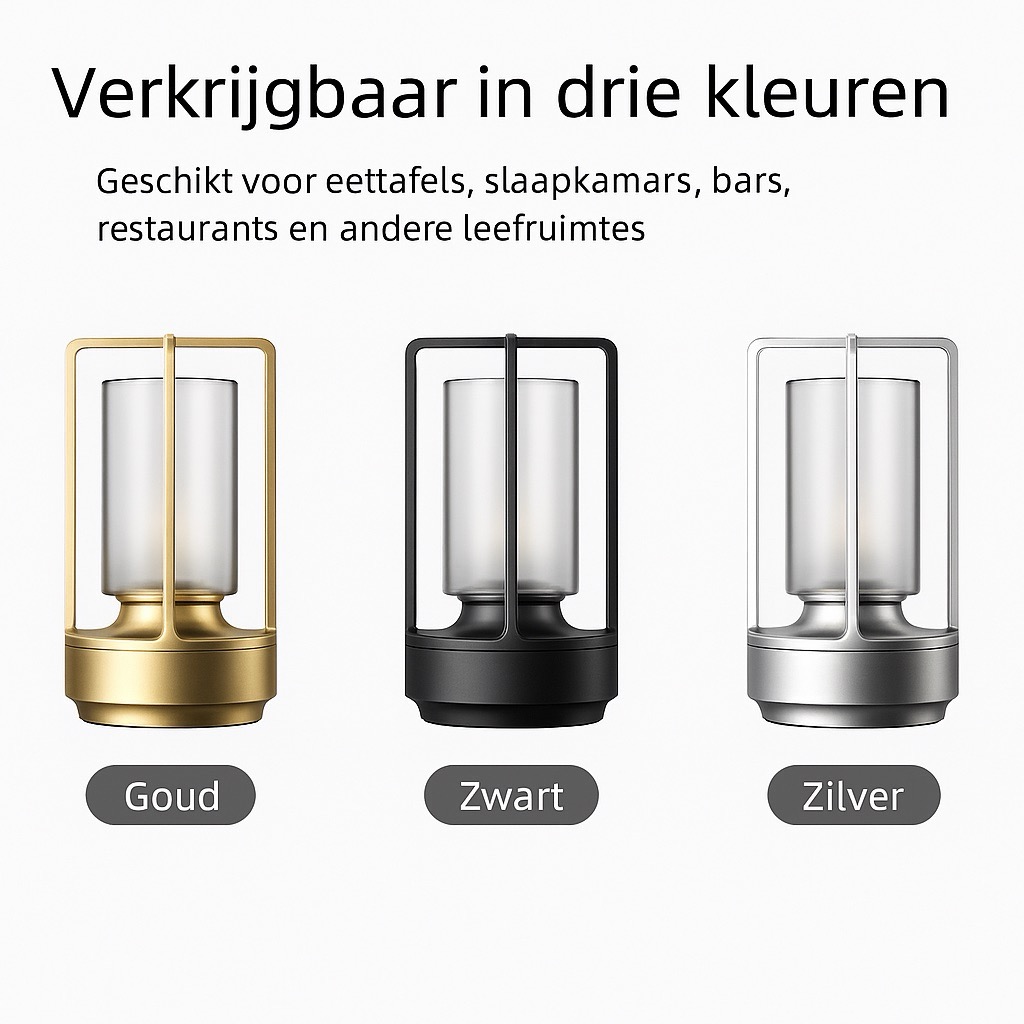 Lanta LED Tafellamp - Zilver