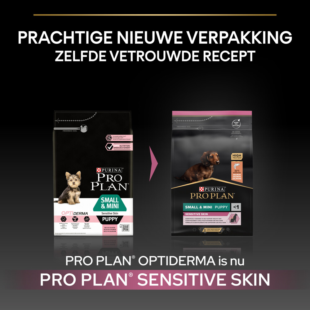 Pro Plan Puppy Small & Mini Sensitive Skin Zalm3 kg