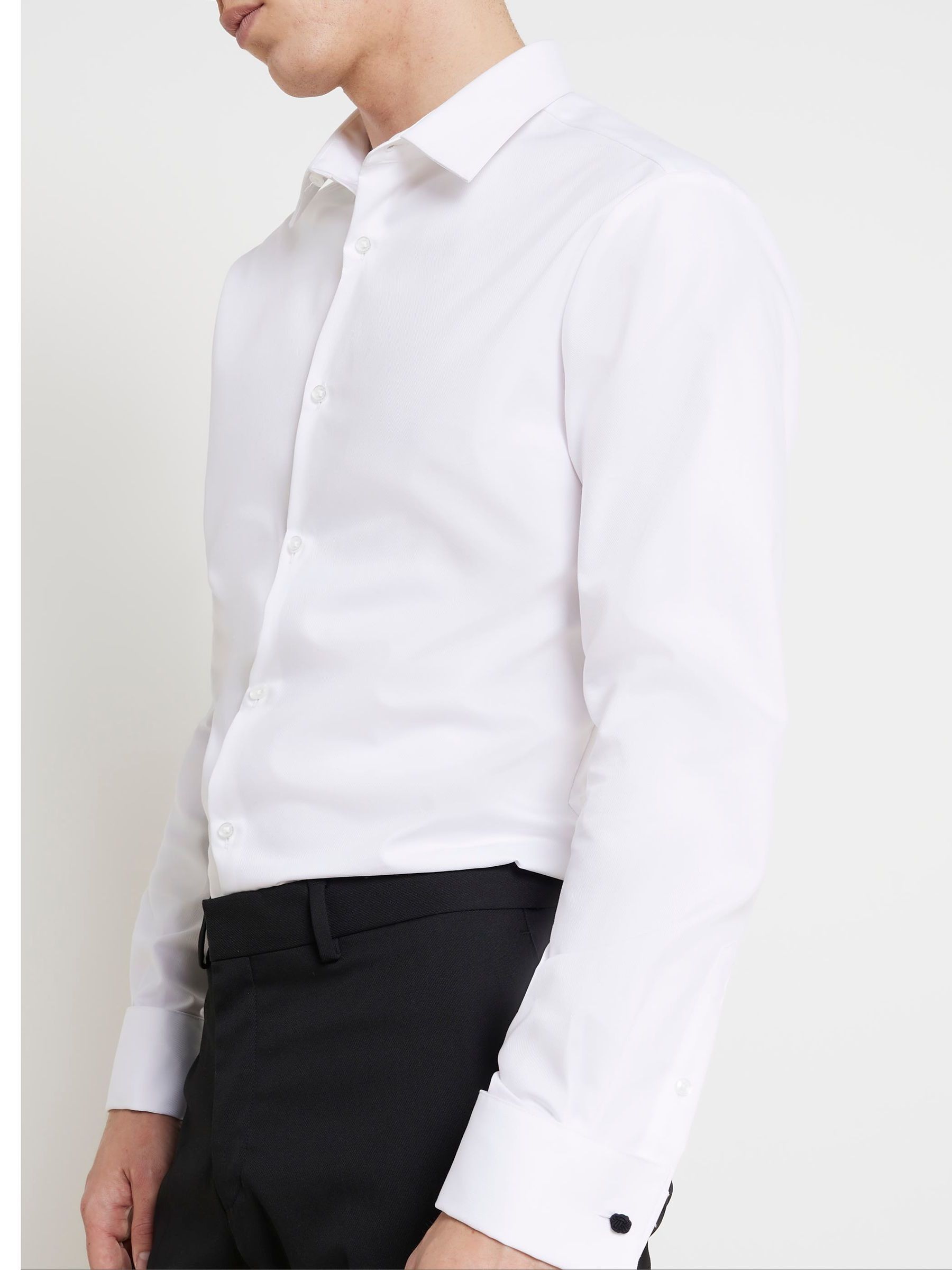 River Island Dinner Shirt and Bow Tie Set