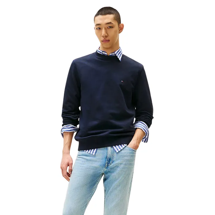 Tommy Hilfiger Essential Flag Embroidery Crew Neck Sweater Heren