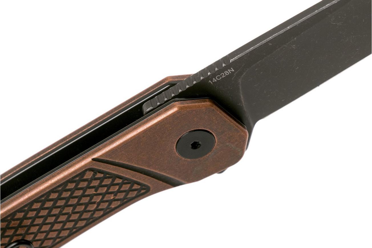 QSP Knife Osprey QS139-E2 Textured Copper, Blackwashed, zakmes