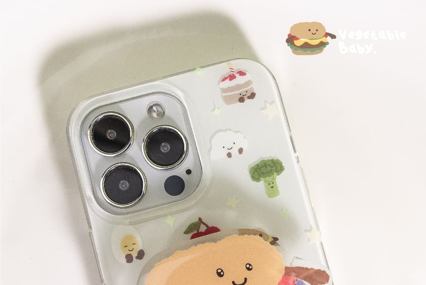Voor het geval dat - Voedsel Smiley Face Telefoonhoesje / Fruit Print Telefoonstandaard - Iphone 15 Pro Max / Iphone 15 Pro / Iphone 15 / iphone 14 Pro Max / Iphone 14 Pro / Iphone 14 / iphone 13 Pro Max / Iphone 13 Pro / Iphone 13 / iphone 12 Pro Ma