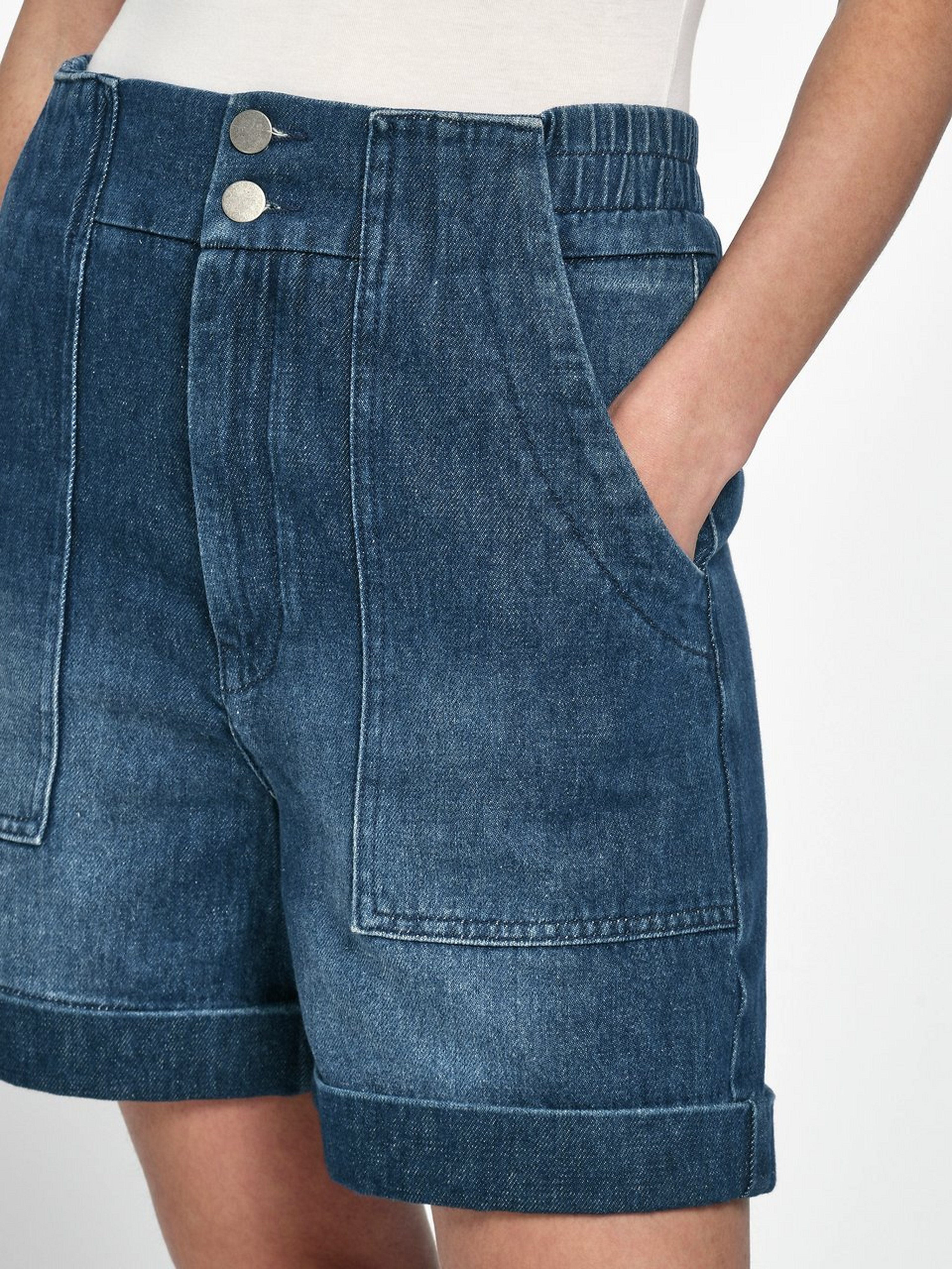 Jeans-Bermudas