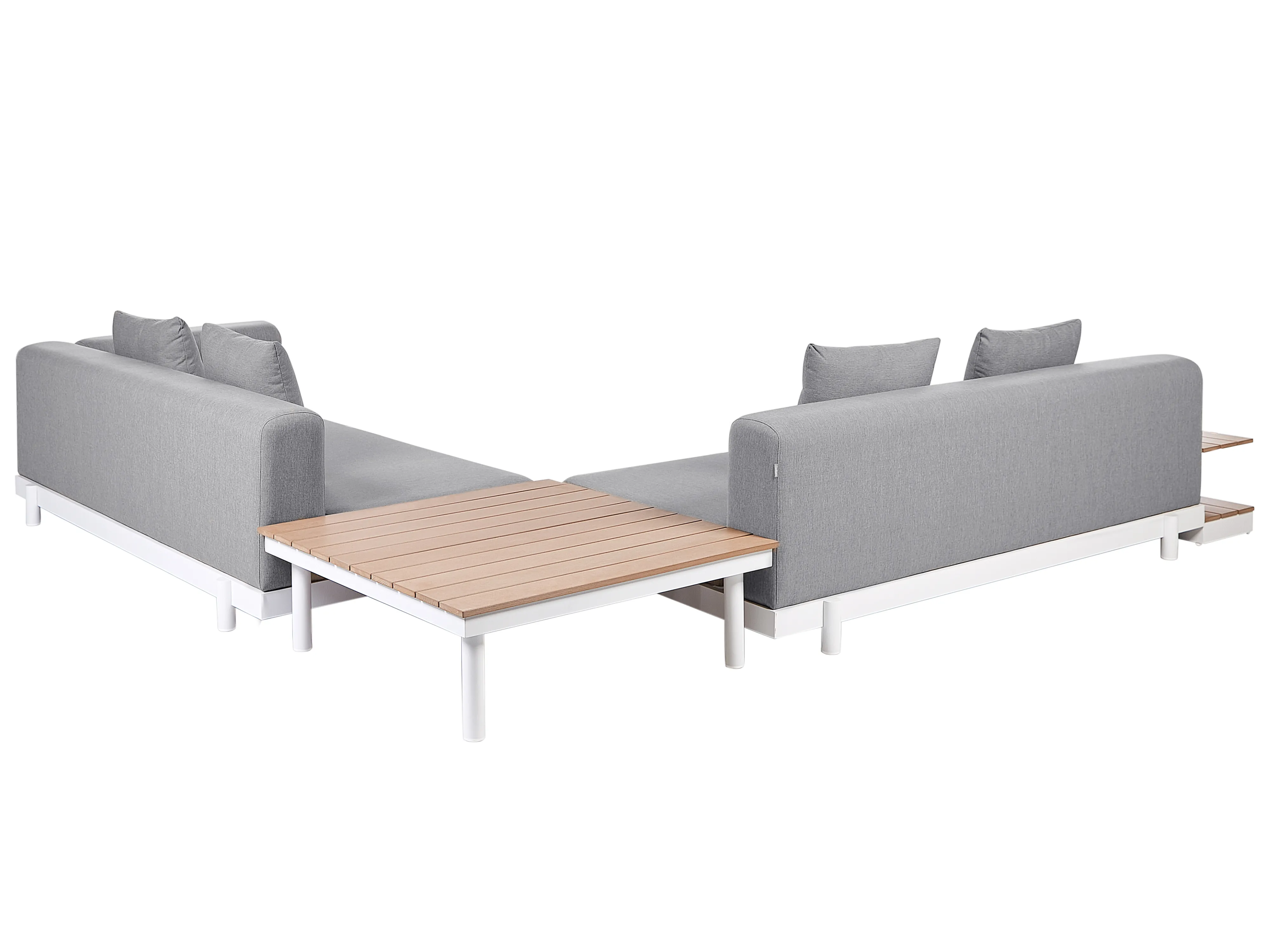 Tuin hoekloungeset met tafel 5-zits MISSANELLO Grijs