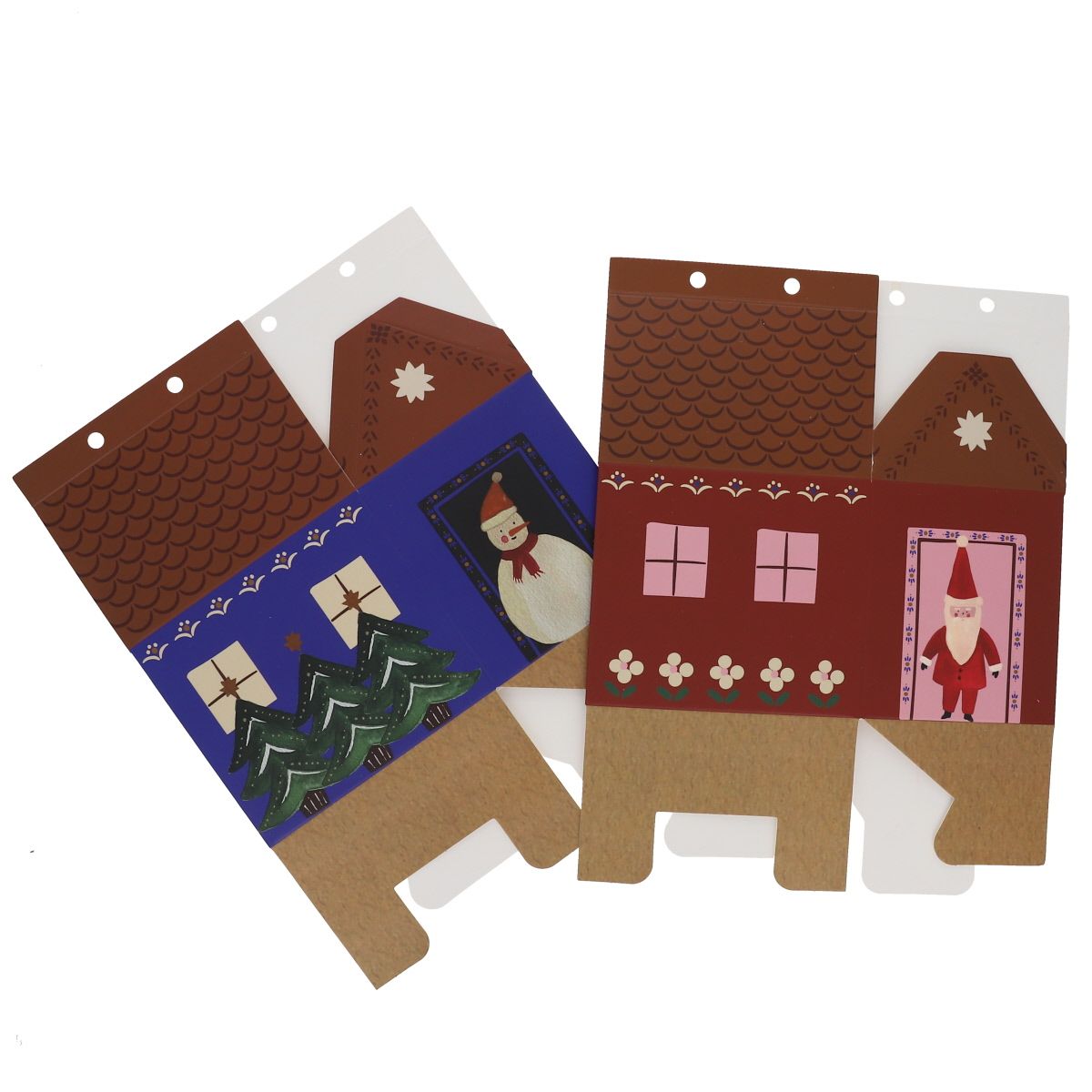 Calendrier de l'Avent maisons de Noël Do It Yourself Mercredi et Patati