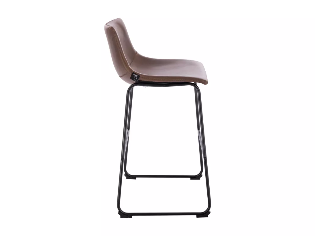Set de 2 tabourets de bar en similicuir