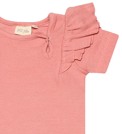 Petit Piao Body k/æ - Rib - Modal - Sea Shell Pink