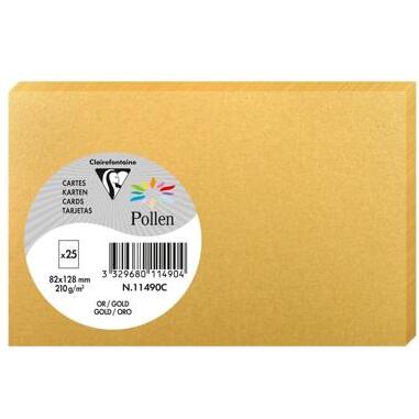 Carte simple Pollen 82 x 128 mm 210 g/m2 - Paquet de 25