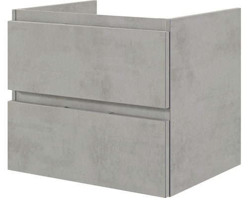 Pelipal Xpressline 4035 wastafelmeubel, afmetingen (B x H x D): 56 x 48,2 x 43,5 cm, frontkleur: grijs, 4035.035602